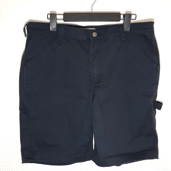 Duluth Trading Co. Pants - Duluth Trading Co 40 Grit 14 Shorts Women’s Navy Blue Cotton Blend Stretch